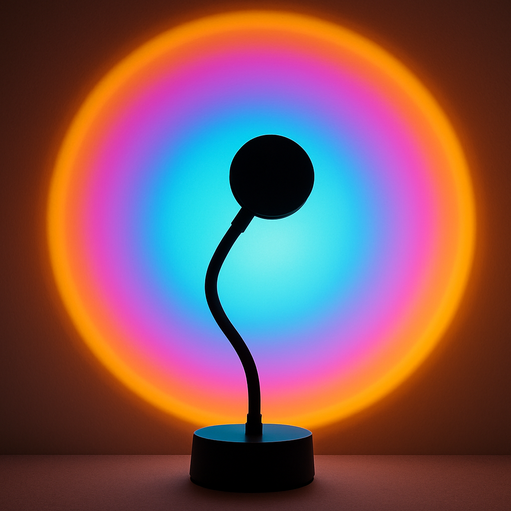 RGB Solnedgangsprojektorlampe for Stemningsbelysning