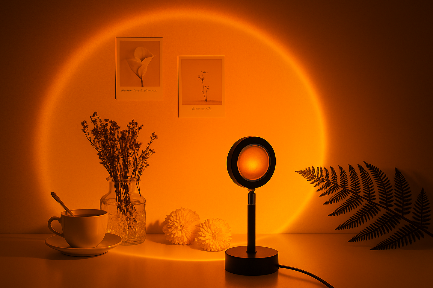 RGB Solnedgangsprojektorlampe for Stemningsbelysning